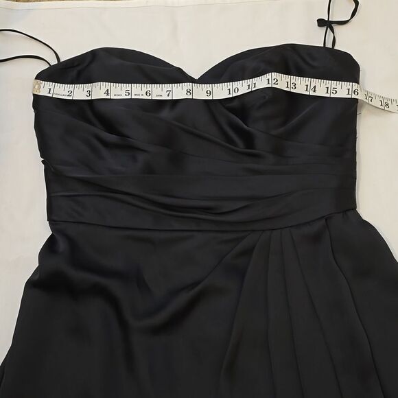 Priscilla of Boston long formal, strapless taffeta/sheer size 12 - Picture 3 of 10